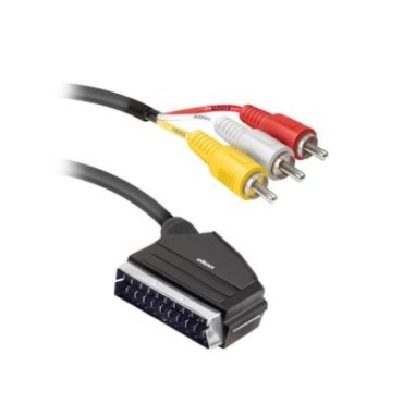 Cable Scart - RCA con interruptor