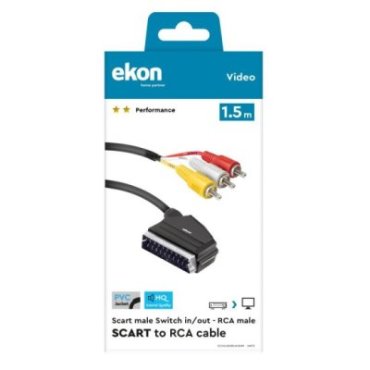 Scart cable – switch with RCA
