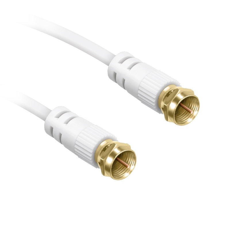 Type F male coaxial satellite cable