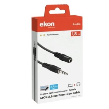 Audio cable with 3.5mm male - female jacks