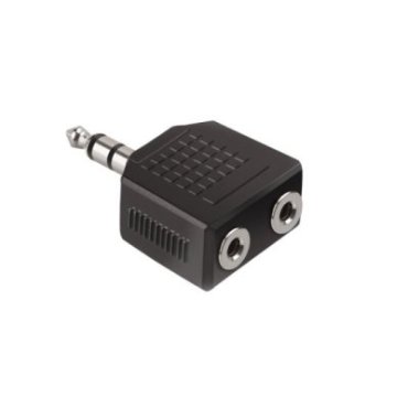 Audio-Splitter Buchse 3,5 mm Stecker auf 2 Buchsen