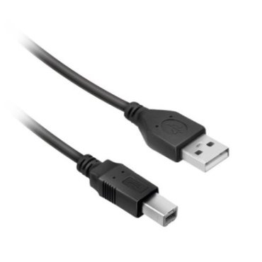 Type A and Type B USB cable