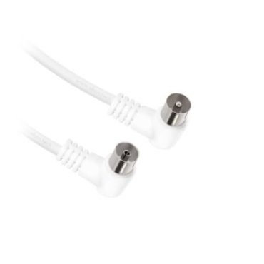 Cable de antena de 75dB con conectores en ángulo