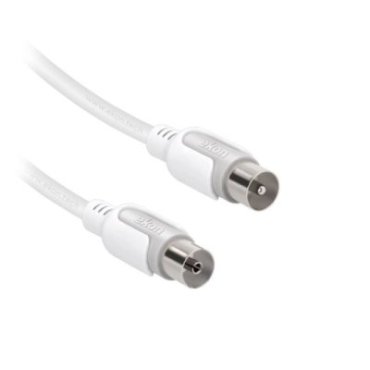 Cable de antena macho/hembra + adaptador de 75dB