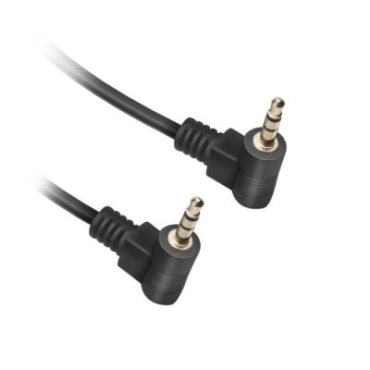 Audiokabel mit 2 x 90⁰ abgewinkelten 3,5 mm Jack-Steckern