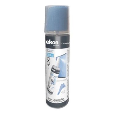 Screen spray with cloth