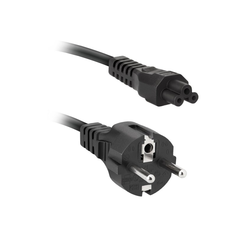 Power cord with plug and socket