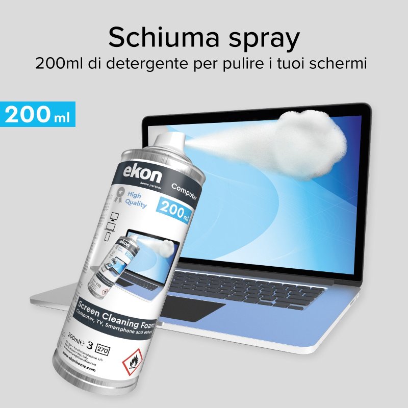 Foam for PC, TV and smartphone screens 200 ml