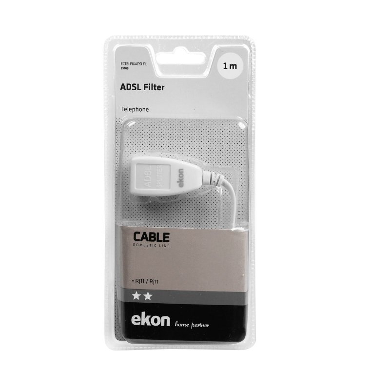 ADSL filter with cable