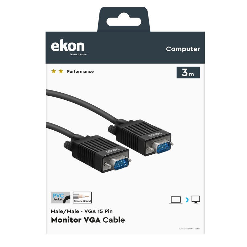 VGA (15 pin) monitor cable