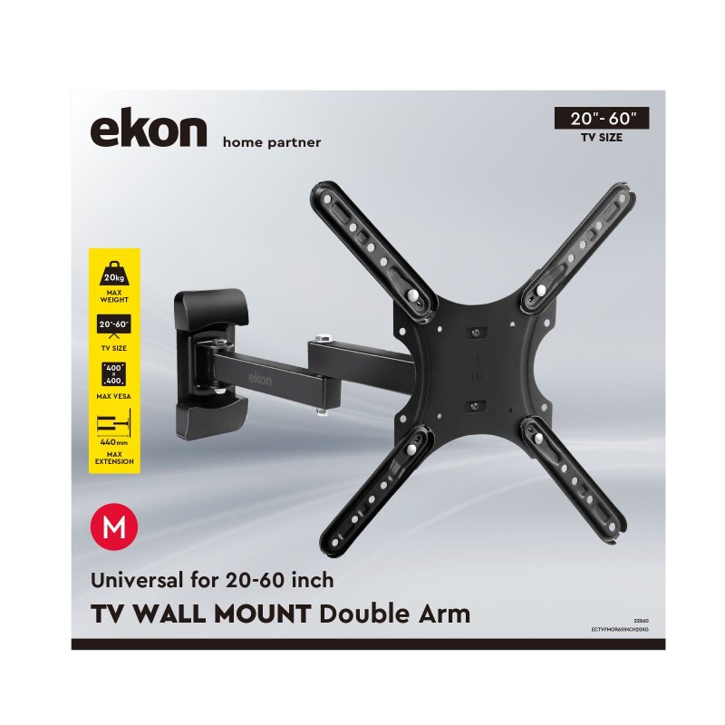 Mount for TVs up to 60 inches and 20 kg
