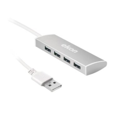 Hub métallique multiport USB 2.0 4-en-1