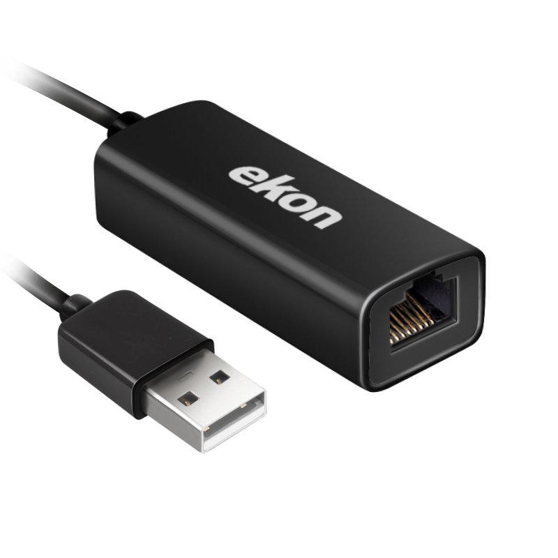 Male USB - female LAN adapter