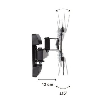 Double swivel wall mount for TVs from 14 to 42 inches