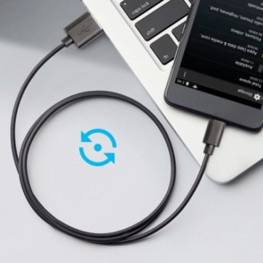 Cable with Type A male USB and male micro-USB