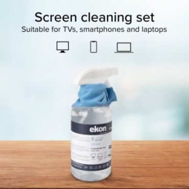 500 ml screen spray with microfibre cloth